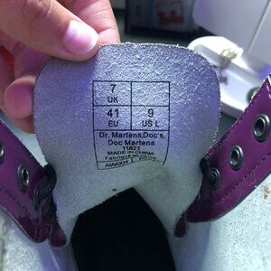 Purple Doc Martens Size 9